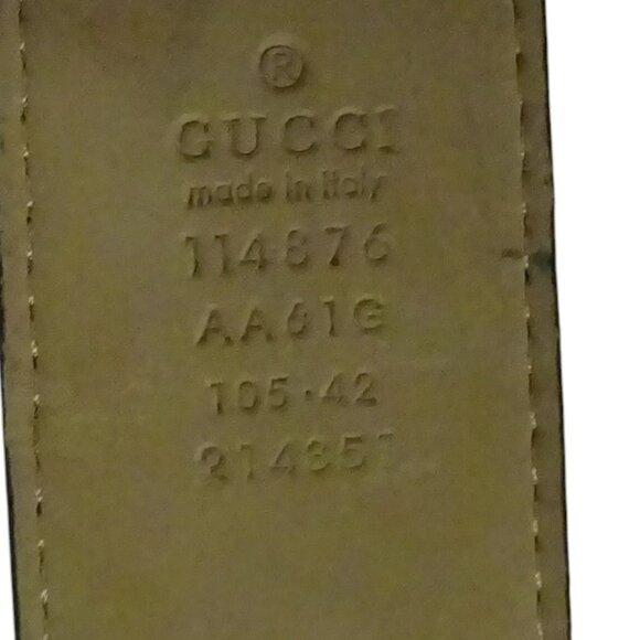 Gucci GG Supreme Canvas Belt w/ Gold Buckle 105/42 - Picture 2 of 4